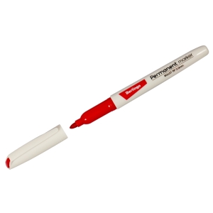 Маркер перманентный Berlingo "Multiline PE210", красный, пулевидный, 2мм