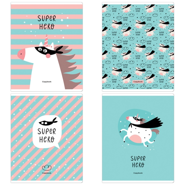 Тетрадь 40л., А5, линия ArtSpace "Рисунки. Super hero"