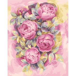 Картина по номерам на холсте ТРИ СОВЫ "Цветочная абстракция", 40*50, с акриловыми красками и кистями Картина по номерам на холсте ТРИ СОВЫ "Цветочная абстракция", 40*50, с акриловыми красками и кистями