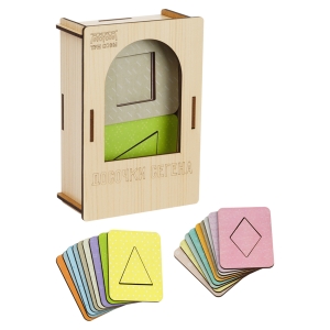 Развивающая игрушка ТРИ СОВЫ "Методика Сегена. Досочки №2", 18 рамок, 18 вкладышей, дерево, пастельные цвета Развивающая игрушка ТРИ СОВЫ "Методика Сегена. Досочки №2", 18 рамок, 18 вкладышей, дерево, пастельные цвета