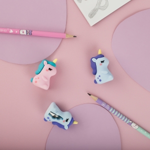 Точилка  MESHU, "Unicorn", 1 отверстие, ассорти