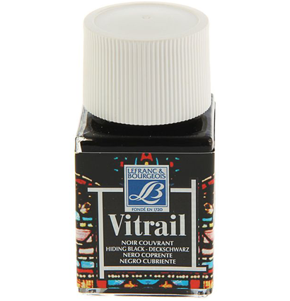 Краска по стеклу VITRAIL банка 50мл №267 Черный,