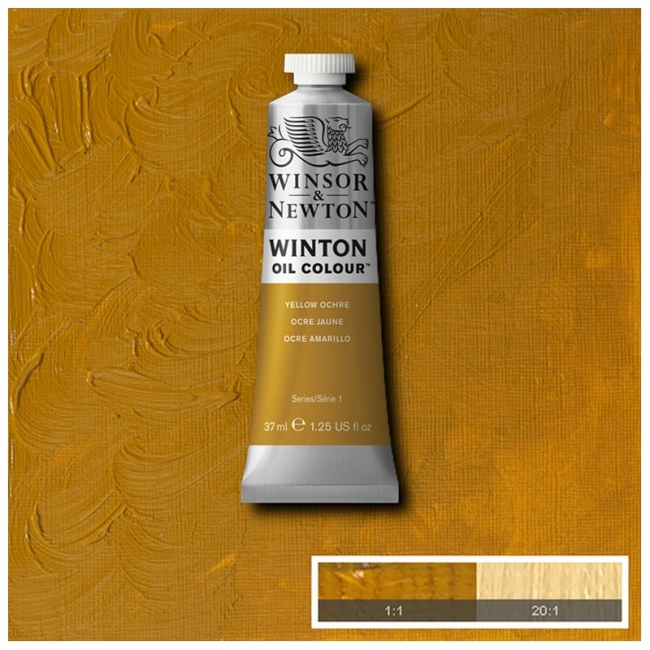 Масляные краски Winton, 37мл, желтая охра