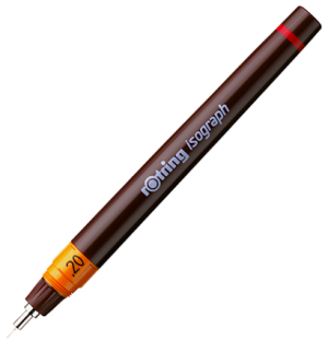 Изограф Rotring 0.2 мм, пластик. корпус