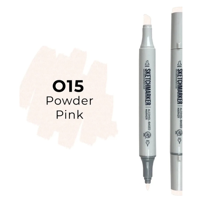 Маркер SKETCHMARKER двухсторонний на спирт.основе цв.O15 Розовая пудра