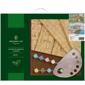 Набор для раскрашивания по номерам (по дереву) Greenwich Line "Лодочка", 40*50см