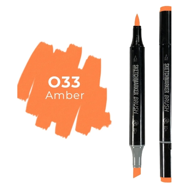Маркер SKETCHMARKER Brush двухсторонний на спирт.основе цв.O33 Янтарный