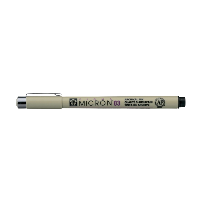 Ручка капиллярная Pigma Micron 0.35мм Черный