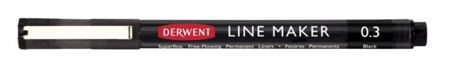 Набор черных линеров Derwent Line Maker 3 шт 0.1, 0.3, 0.5 мм купить в художественном магазине ArtCraft.Space с доставкой по всему миру