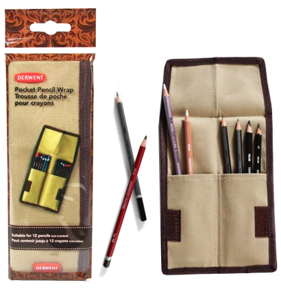 Карманный пенал для карандашей Derwent Pocket Pencil Wrap бежевый купить в художественном магазине ArtCraft.Space с доставкой по РФ и СНГ