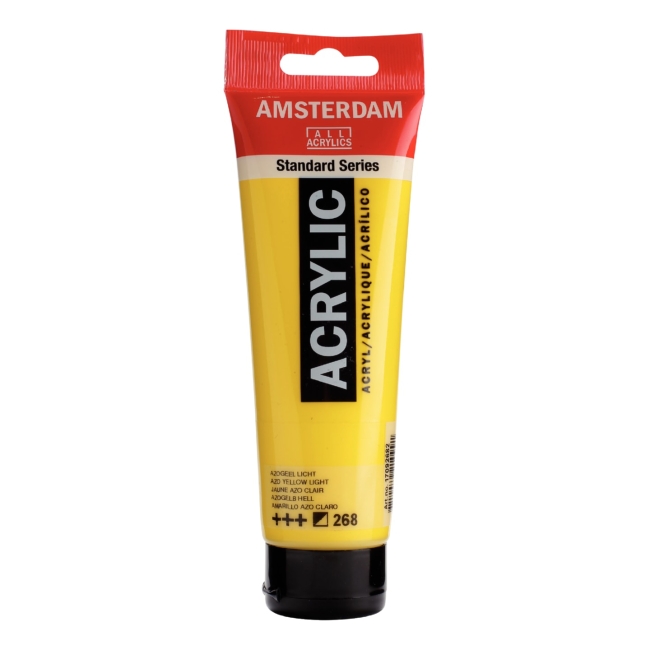 Краска акриловая Amsterdam туба 120мл №268 Желтый светлый АЗО