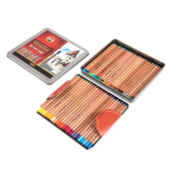 Набор пастельных карандашей Gioconda Koh-I-Noor 48 цветов в кейсе купить в художественном магазине ArtCraft.Space с доставкой по всему миру