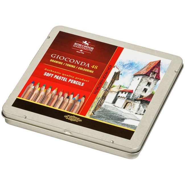 Набор пастельных карандашей Gioconda Koh-I-Noor 48 цветов в кейсе купить в художественном магазине ArtCraft.Space с доставкой по всему миру
