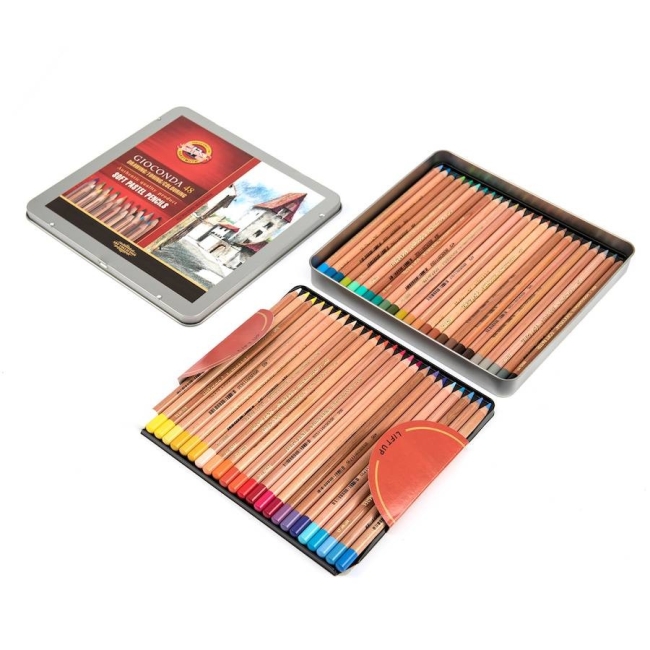 Набор пастельных карандашей Gioconda Koh-I-Noor 48 цветов в кейсе купить в художественном магазине ArtCraft.Space с доставкой по всему миру