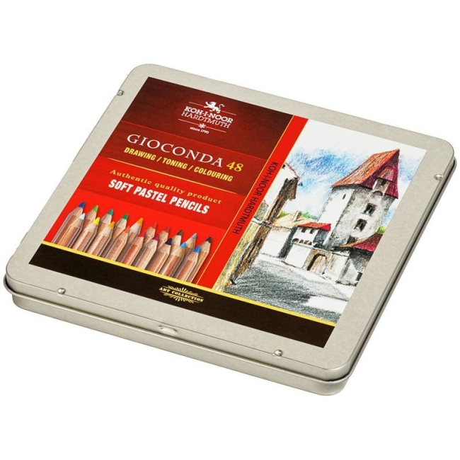 Набор пастельных карандашей Gioconda Koh-I-Noor 48 цветов в кейсе купить в художественном магазине ArtCraft.Space с доставкой по всему миру