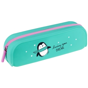 Пенал 1 отделение, 200*50*60 Berlingo "Penguin dream", силикон Пенал 1 отделение, 200*50*60 Berlingo "Penguin dream", силикон