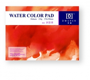 Склейка Dwurer Watercolor Pad, 20 листов, формат 270 x 195 mm, бумага 230 г/м 023011,