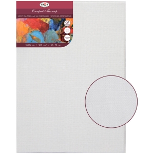 Холст на подрамнике Гамма "Старый мастер", 50*70см, 100% лен, 360г/м2, мелкое зерно Холст на подрамнике Гамма "Старый мастер", 50*70см, 100% лен, 360г/м2, мелкое зерно