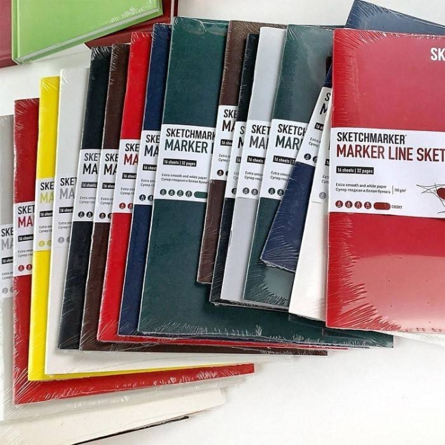 Набор маркеров для скетчей Sketchmarker "Pastel Set" 24 цвета, 6 линеров, альбом купить в магазине маркеров ArtCraft.Space с доставкой по всему миру