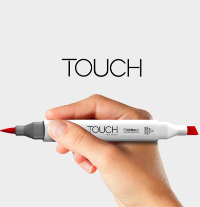 Купить большой набор маркеров для скетчинга Touch Twin Brush 60 штук палитра базовые цвета в магазине товаров для скетчинга ArtCraft.Space с доставкой по РФ