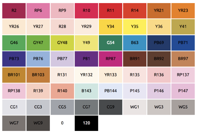 Купить большой набор маркеров для скетчинга Touch Twin Brush 60 штук палитра базовые цвета в магазине товаров для скетчинга ArtCraft.Space с доставкой по РФ