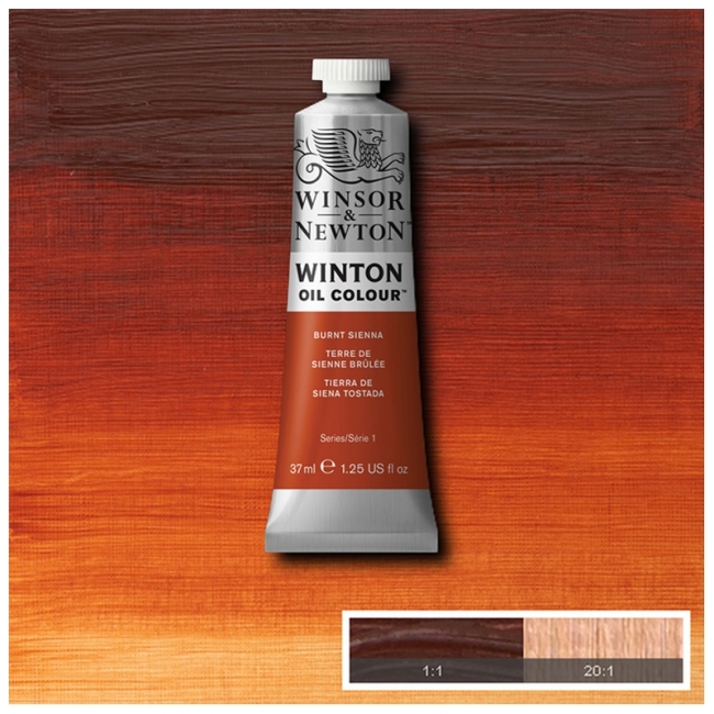 Масляные краски Winton, 37мл, жженая сьена