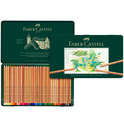 Пастельные карандаши Faber-Castell Pitt Pastel Pencils в наборе 36 цветов в пенале купить в магазине товаров для рисования ArtCraft.Space с доставкой по РФ и СНГ Пастельные карандаши Faber-Castell Pitt Pastel Pencils в наборе 36 цветов в пенале купить в магазине товаров для рисования ArtCraft.Space с доставкой по РФ и СНГ