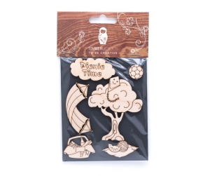 Набор заготовок для декорирования Summer3 фанера 10х14см,