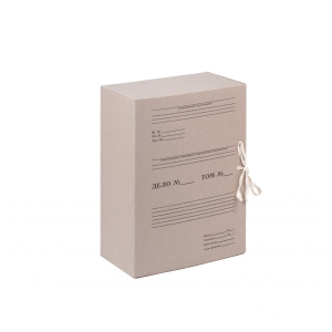 Короб архивный с завязками OfficeSpace, разборный, 120мм, клапан из переплетного картона, до 1200л. Короб архивный с завязками OfficeSpace, разборный, 120мм, клапан из переплетного картона, до 1200л.