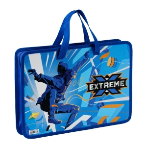 Папка с ручками А4 ArtSpace "Extreme", пластик, на молнии, 70мм