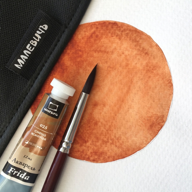 Акварель Frida Малевичъ сиена жженая в тубе 12 мл купить в художественном магазине ArtCraft.Space с доставкой по всему миру