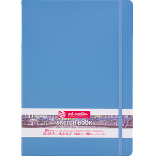 Блокнот для зарисовок Art Creation 140г/кв.м 21*29.7см 80л твердая обложка синяя, Блокнот для зарисовок Art Creation 140г/кв.м 21*29.7см 80л твердая обложка синяя,