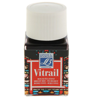 Краска по стеклу VITRAIL банка 50мл №433 Ярко-красный