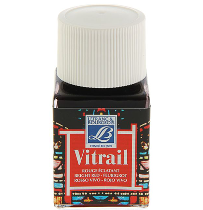 Краска по стеклу VITRAIL банка 50мл №433 Ярко-красный