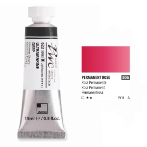 Краска акварельная SH PWC туба 15мл №506 (A) розовый перманентный,