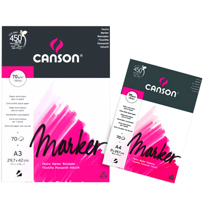 Альбом для маркеров Canson Marker Layout А4 / 70 листов / 70 гм купить в художественном магазине ArtCraft.Space с доставкой по РФ и СНГ