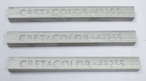 Пастель сухая необоженная "PASTEL CARRE",высокая светостойкость, размер 7х7, длина 72 мм, цве СЕРЕБРЯННЫЙ