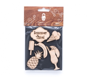 Набор заготовок для декорирования Summer4 фанера 10х14см,