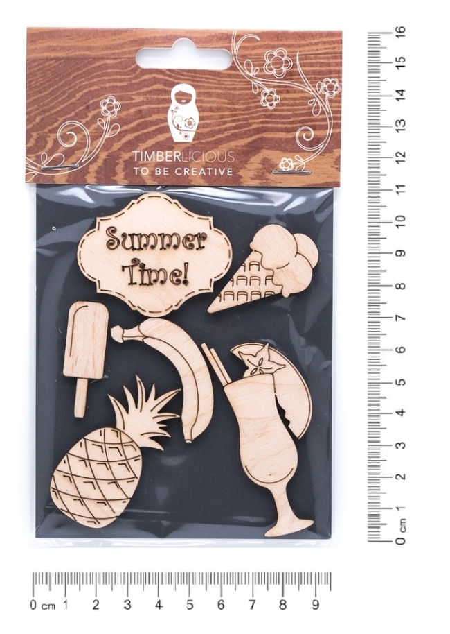 Набор заготовок для декорирования Summer4 фанера 10х14см,
