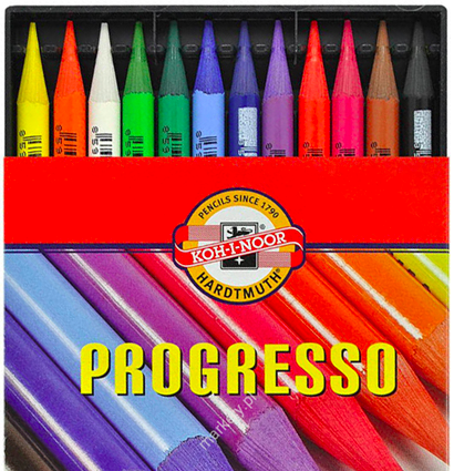 Акварельные карандаши Koh-I-Noor Progresso Aquarell 12 цветов купить в магазине ArtCraft.Space с доставкой Акварельные карандаши Koh-I-Noor Progresso Aquarell 12 цветов купить в магазине ArtCraft.Space с доставкой