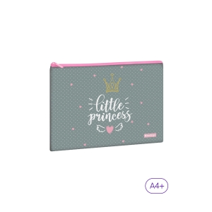 Папка текстильная 1 отделение, А4 Berlingo "Princess", 335*245мм, полиэстер, на молнии