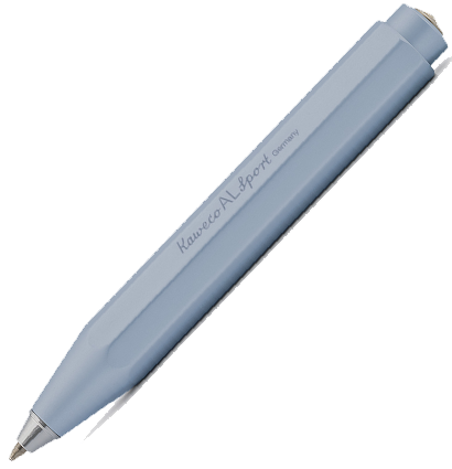 Ручка шариковая KAWECO AL Sport 1.0мм голубой корпус,