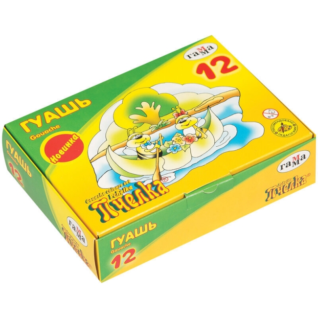 Гуашь Гамма "Пчелка" набор красок 12 цветов в банках 20 мл купить в художественном магазине ArtCraft.Space с доставкой по всему миру Гуашь Гамма "Пчелка" набор красок 12 цветов в банках 20 мл купить в художественном магазине ArtCraft.Space с доставкой по всему миру