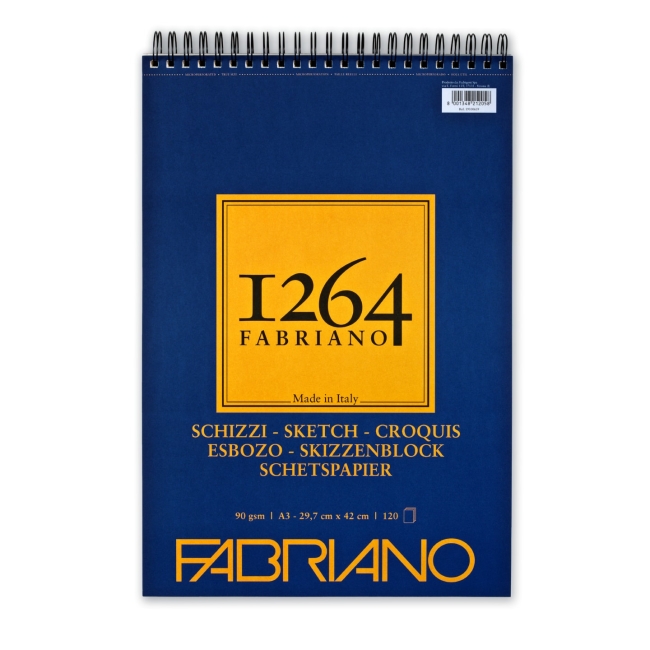 Альбом для графики 1264 SKETCH 90г/м.кв 29,7х42 120л спираль по короткой стороне
