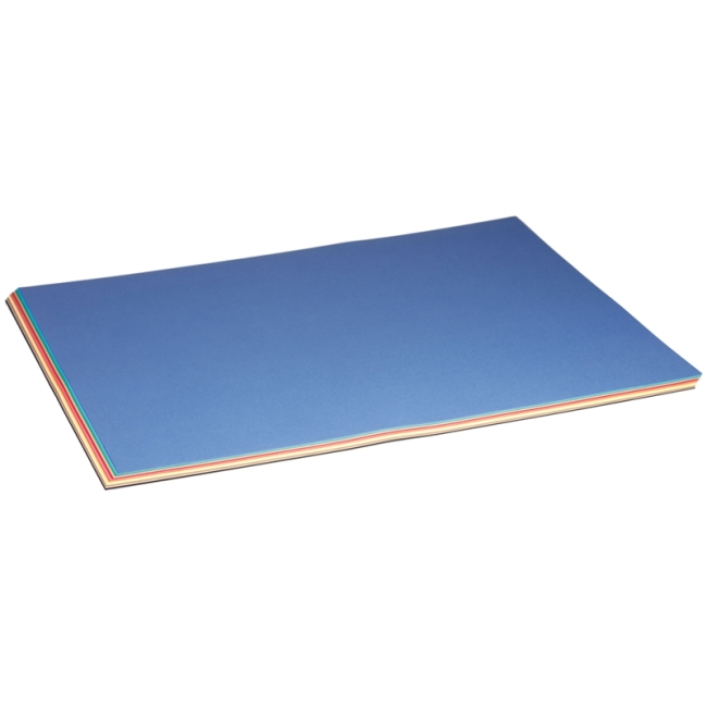 Цветная бумага 500*650мм., Clairefontaine "Tulipe", 24л., 160г/м2, ассорти, легкое зерно