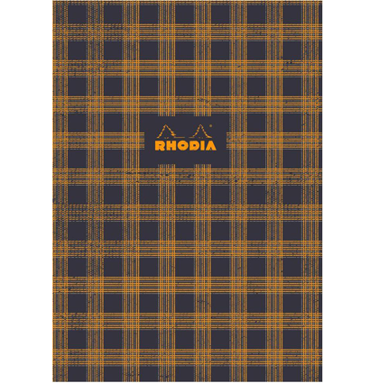 Блокнот Rhodia Heritage Tartan в клетку мягкая обложка черный А5 / 70 листов / 90 гм купить в художественном магазине ArtCraft.Space