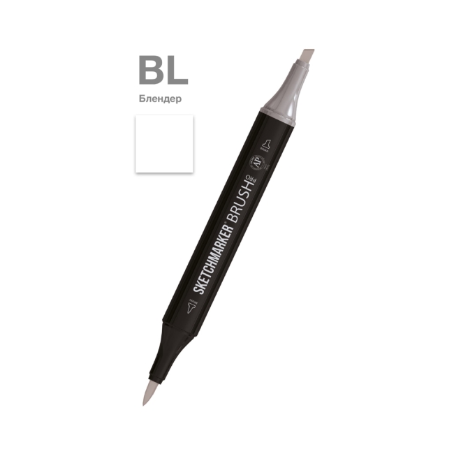 Маркер SKETCHMARKER Brush двухсторонний на спирт.основе цв.BL Блендер