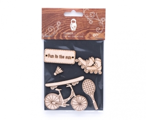 Набор заготовок для декорирования Summer5 фанера 10х14см,