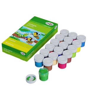 Гуашь Гамма "Пчелка", 18 цветов, 20мл, картон. упак.