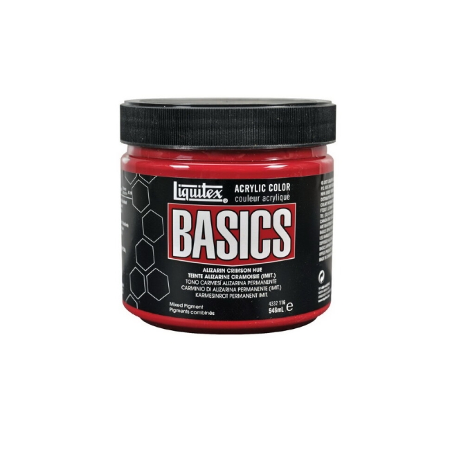 Краска акриловая LIQUITEX Basics №116 ализарин малиновый имит 946 мл купить в художественном магазине ArtCraft.Space с доставкой по всему миру